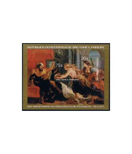Sao Tome Block 2 ** 400. Geburtstag von Peter Paul Rubens