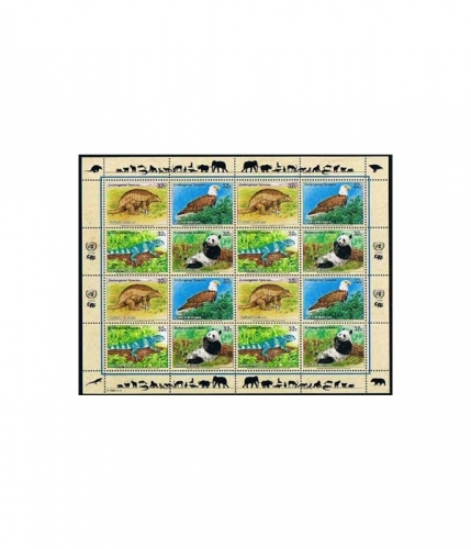 UNO New York 681/84 Kleinbogen ** Gefährdete Arten: Fauna