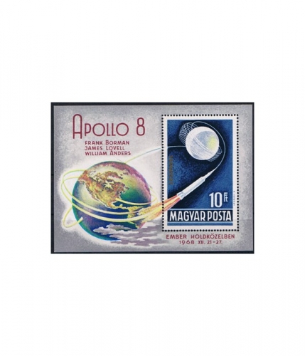 Ungarn Block 68 A ** Mondumkreisung durch "Apollo 8"