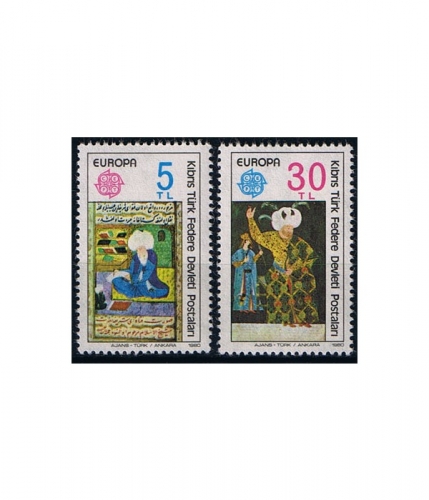 Zypern türk. 83/84 ** Europa: Bedeutende Persönlichkeiten