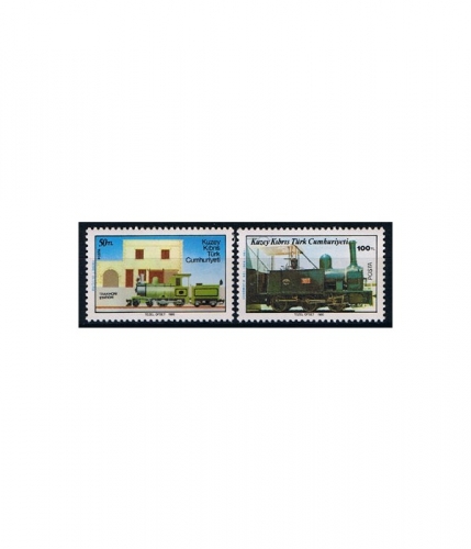 Zypern türk. 197/98 ** 35 Jahre Einstellung des Eisenbahnverkehrs auf Zypern