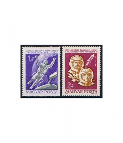 Ungarn 2120/21 A ** Flug des Weltraumschiffes "Woschod 2"