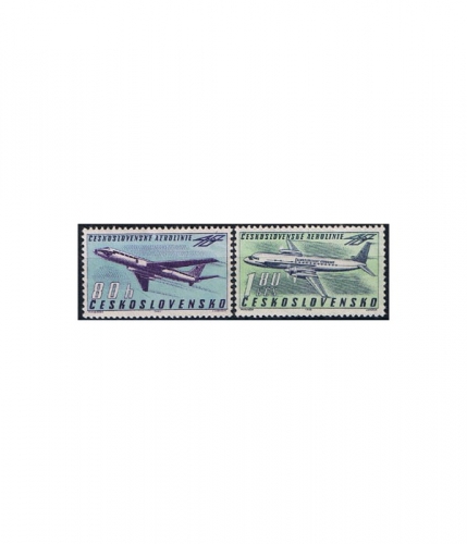 Tschechoslowakei 1405/06 ** 40 Jahre "Ceskoslovenske Aerolinie"