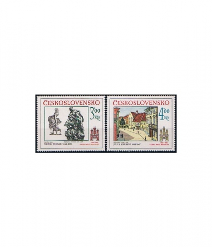 Tschechoslowakei 2733/34 ** Historische Motive von Preßburg
