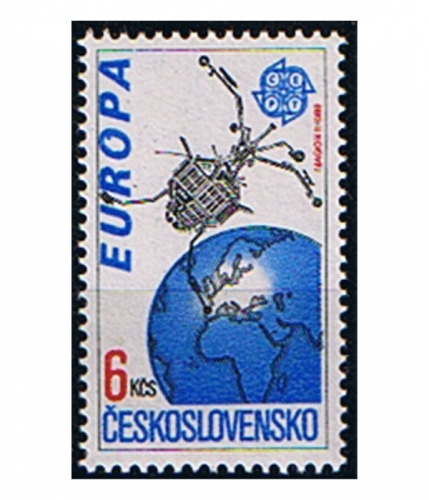 Tschechoslowakei 3084 ** Europa: Europäische Weltraumfahrt
