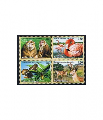 UNO Genf 330/33 ** Gefährdete Arten: Fauna