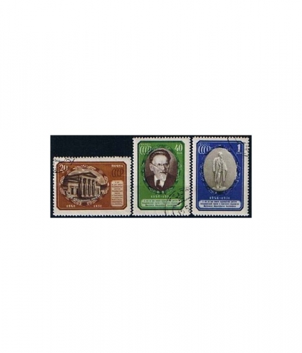 Sowjetunion 1570/72 O 5. Todestag von Michail Kalinin