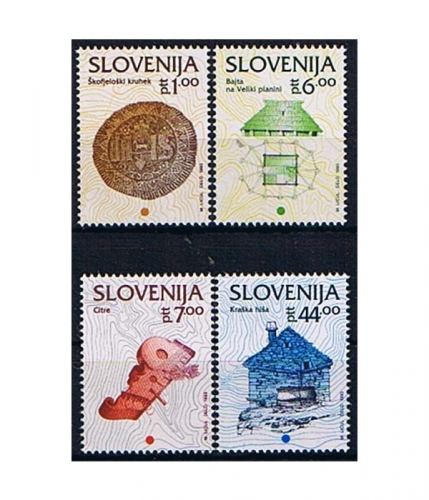Slowenien 39/42 ** Freimarken: Kulturelles Erbe