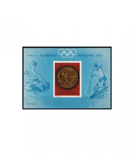 Rumänien Block 101 ** Medaillengewinner der Olympischen Sommerspiele in München