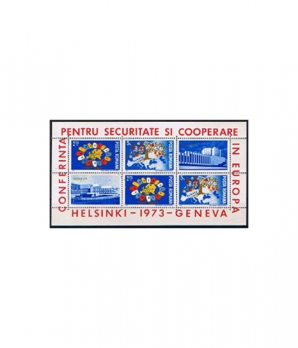 Rumänien Block 108 ** Europäische Sicherheitskonferenzen in Helsinki