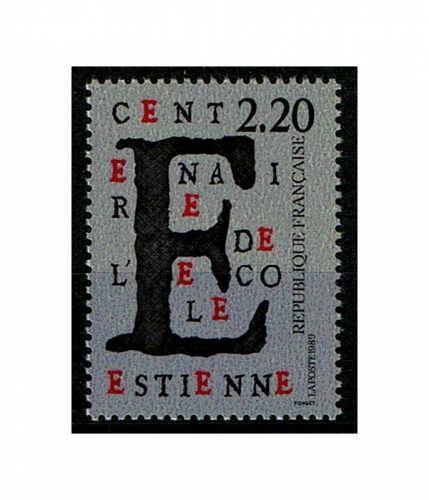 Frankreich 2699 ** 100 Jahre Ecole Estienne für Grafik und angewandte Kunst