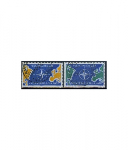 Italien 1032/33 O 10 Jahre NATO
