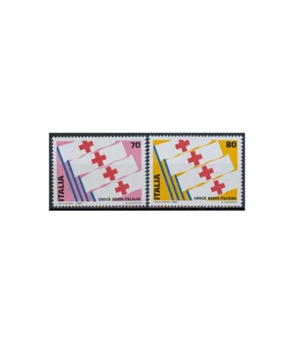 Italien 1689/90 ** 1. Internationale Briefmarkenausstellung d. ital. Rotes Kreuz