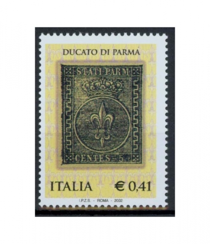 Italien 2825 ** 150. Jahrestag der ersten Markenausgabe des Herzogtums Parma