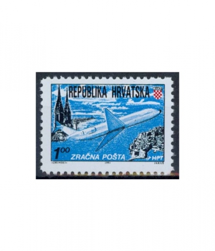 Kroatien 179 A ** Flugpost Zagreb - Dubrovnik