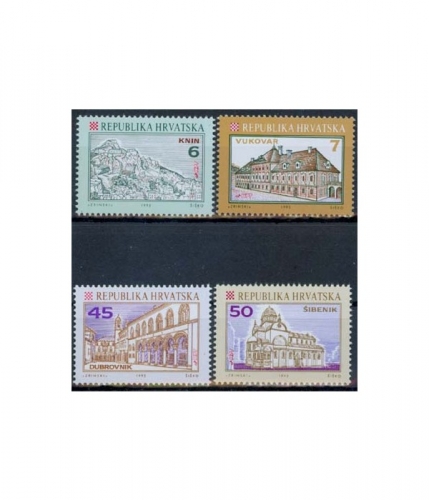 Kroatien 193/96 ** Freimarken: Kroatische Städte