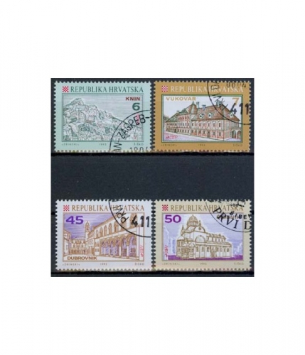 Kroatien 193/96 O Freimarken: Kroatische Städte