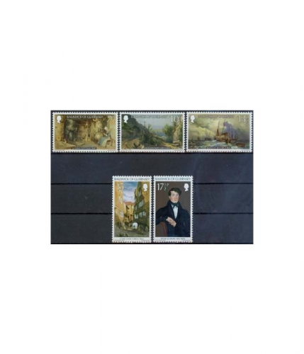 Guernsey 213/17 ** Weihnachten: Gemälde von Peter Le Lievre