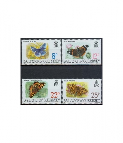 Guernsey 218/21 ** Schmetterlinge