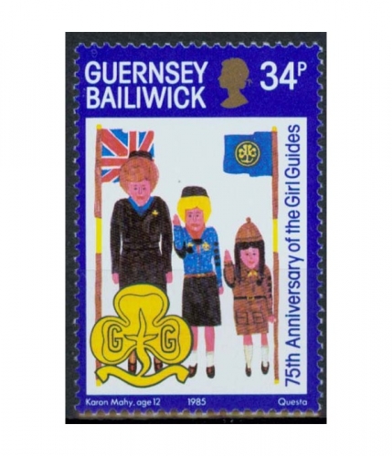 Guernsey 324 ** 75 Jahre Pfadfinderinnen