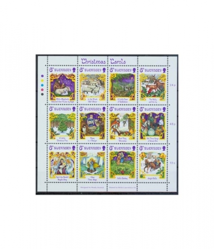 Guernsey 373/84 Zd-Bogen ** Weihnachten: Weihnachtslieder