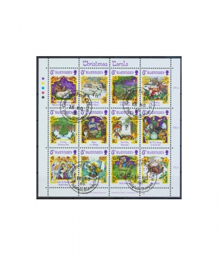 Guernsey 373/84 Zd-Bogen O Weihnachten: Weihnachtslieder