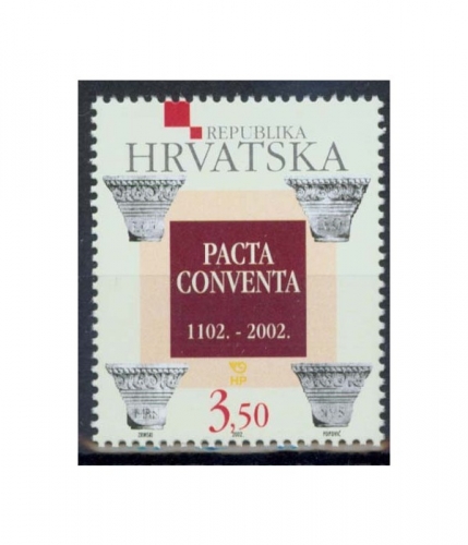 Kroatien 632 ** 900. Jahrestag der Vereinigung von Kroatien und Ungarn