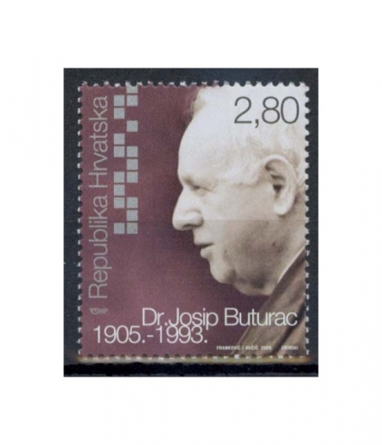 Kroatien 717 ** 100. Geburtstag von Josip Buturac