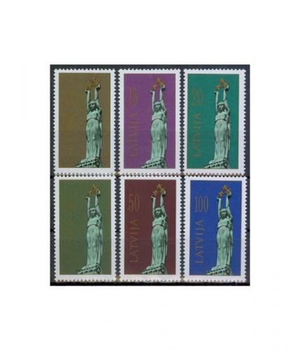 Lettland 317/22 ** Freimarken: Freiheitsdenkmal