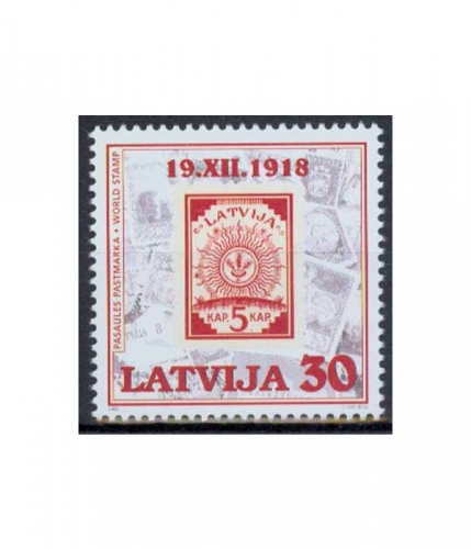 Lettland 487 ** 80 Jahre lettische Briefmarken
