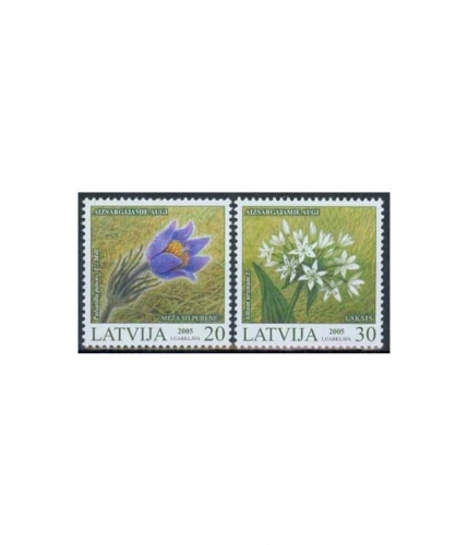 Lettland 631/32 A ** Geschützte Pflanzen