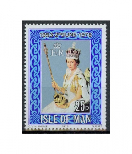 Insel Man 128 ** 25. Jahrestag der Krönung von Königin Elisabeth II.