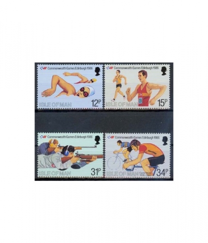 Insel Man 298/301 ** 13. Commonwealth-Spiele, Edinburgh
