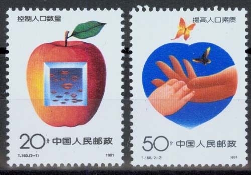 China MiNr. 2352/53 **, Familienplanung