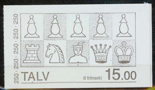 Färöer MiNr. 1 MH **, Schachfiguren