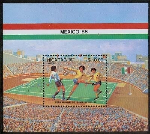 Nicaragua Bl. 162 **, Fußball-Weltmeisterschaft Mexiko 1986