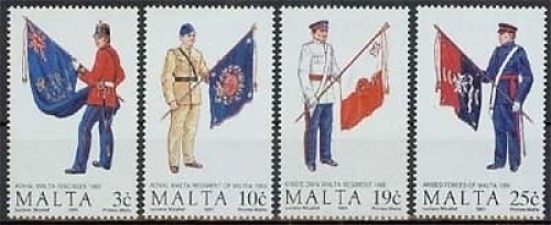 Malta MiNr. 859/62 **, Maltesische Uniformen, 1991