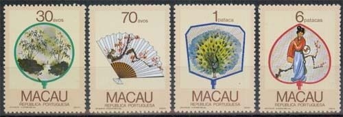 Macau MiNr. 575/78 **, Fächer