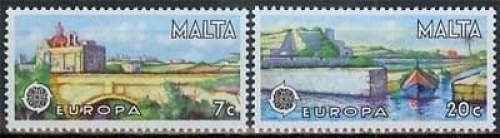 Malta MiNr. 554/55 **, Europa: Landschaften, 1977
