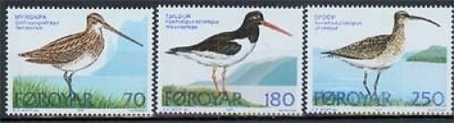 Färöer MiNr. 28/30 **, Vögel