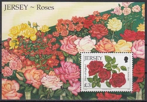Jersey MiNr. Bl. 87 ** 15 Jahre Rosenausstellung "Jersey Festival Rose Show"