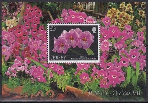 Jersey MiNr. Bl. 92 ** Orchideen