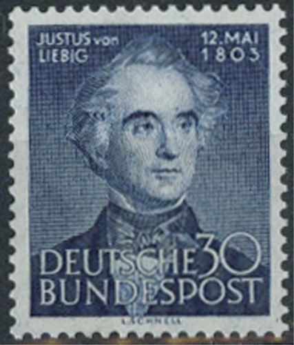 Bund MiNr. 166 **, 150. Geburtstag von Justus von Liebig