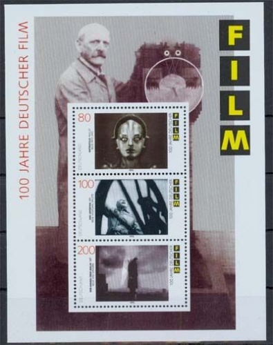 Bund MiNr. Bl. 33 **, 100 Jahre deutscher Film