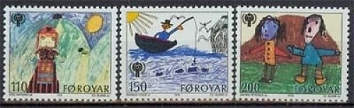 Färöer MiNr. 45/47 **, Jahr des Kindes 1979