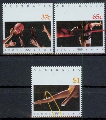 Australien MiNr. 1123/25 **, Olympische Sommerspiele, Seoul