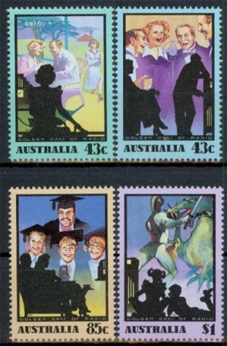 Australien MiNr. 1253/56 **, Die Goldenen Zeiten des Radios