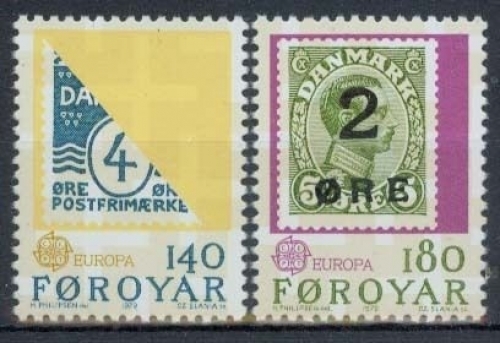 Färöer MiNr. 43/44 **, Europa 1979