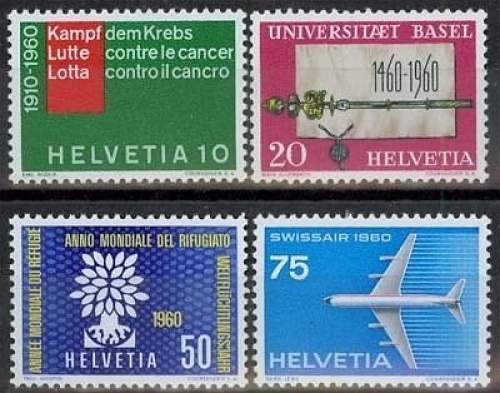 Schweiz MiNr. 692/95 **, Jahresereignisse