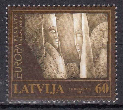 Lettland MiNr. 590 ** Europa: Plakatkunst